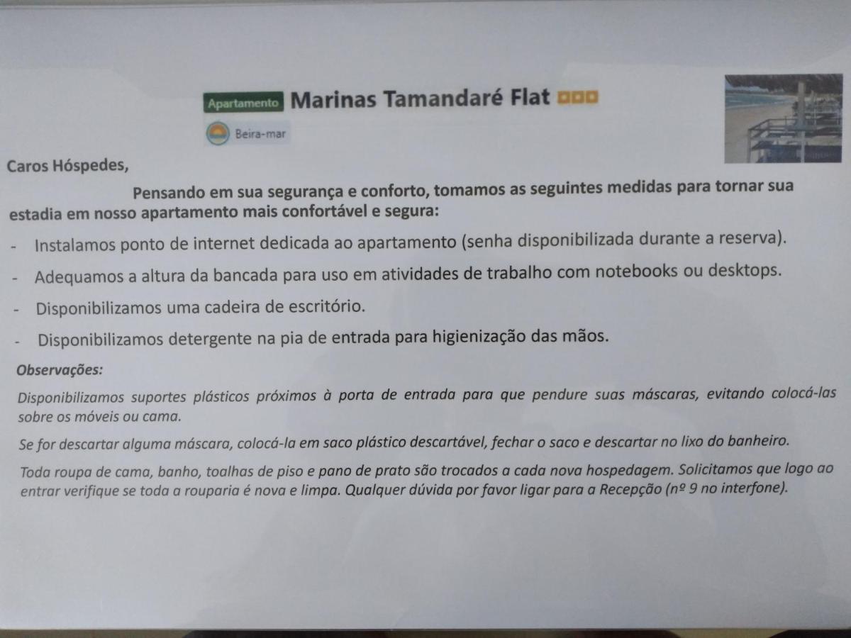 Appartement Marinas Tamandaré Flat Extérieur photo